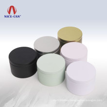 Wholesale Crafts Candle Packaging Tin Cans with Lids In Bulk 4oz 8oz metal Candles Jars